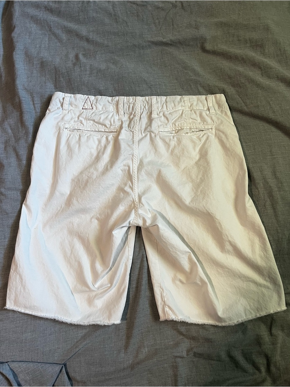 Paperbacks Men's White Flat-Front Shorts - Picture 2 of 5